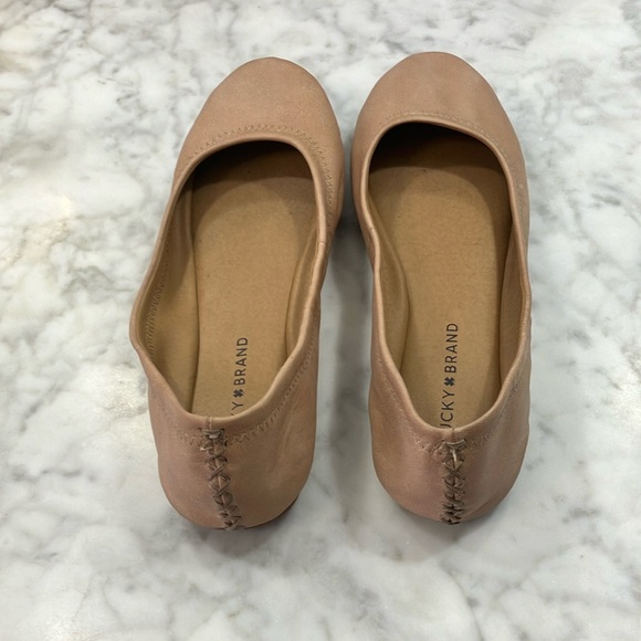 Lucky Brand Women's light tan Ballet Flats rounded toe leather size 8.5 - Picture 12 of 15